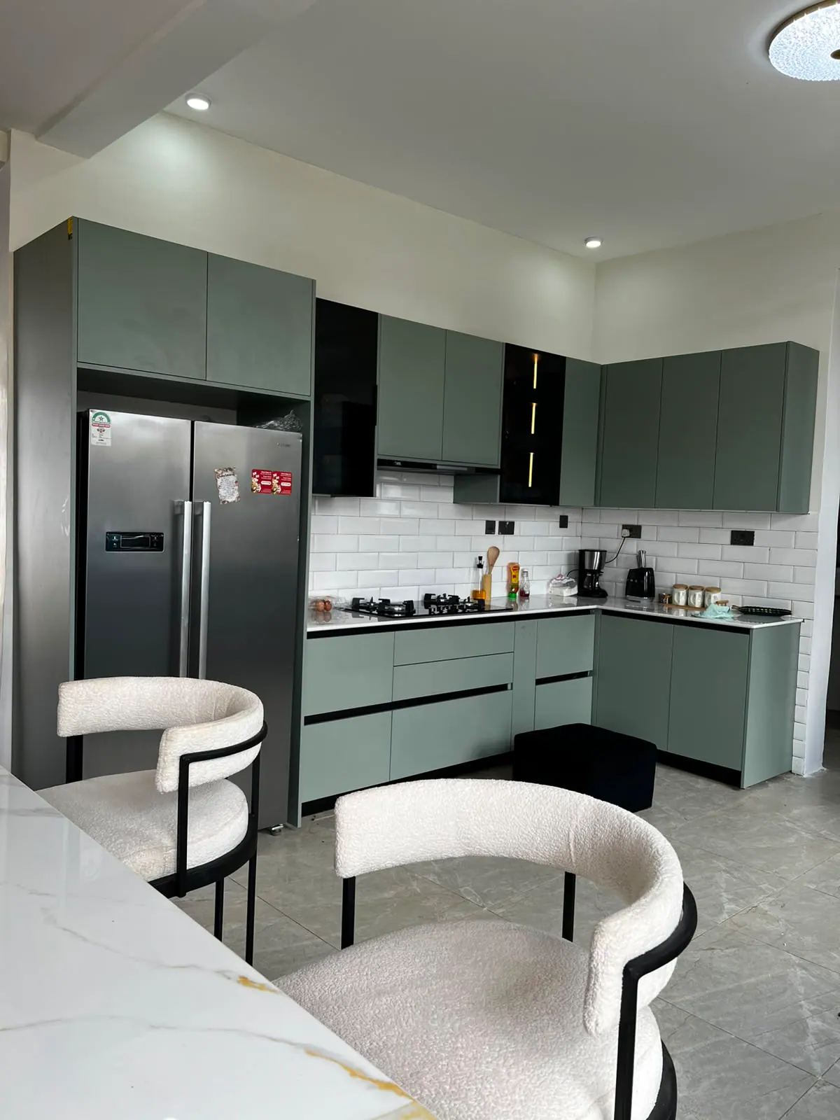 Photograph 8 of 19 from the completed house: fitted panel joinery